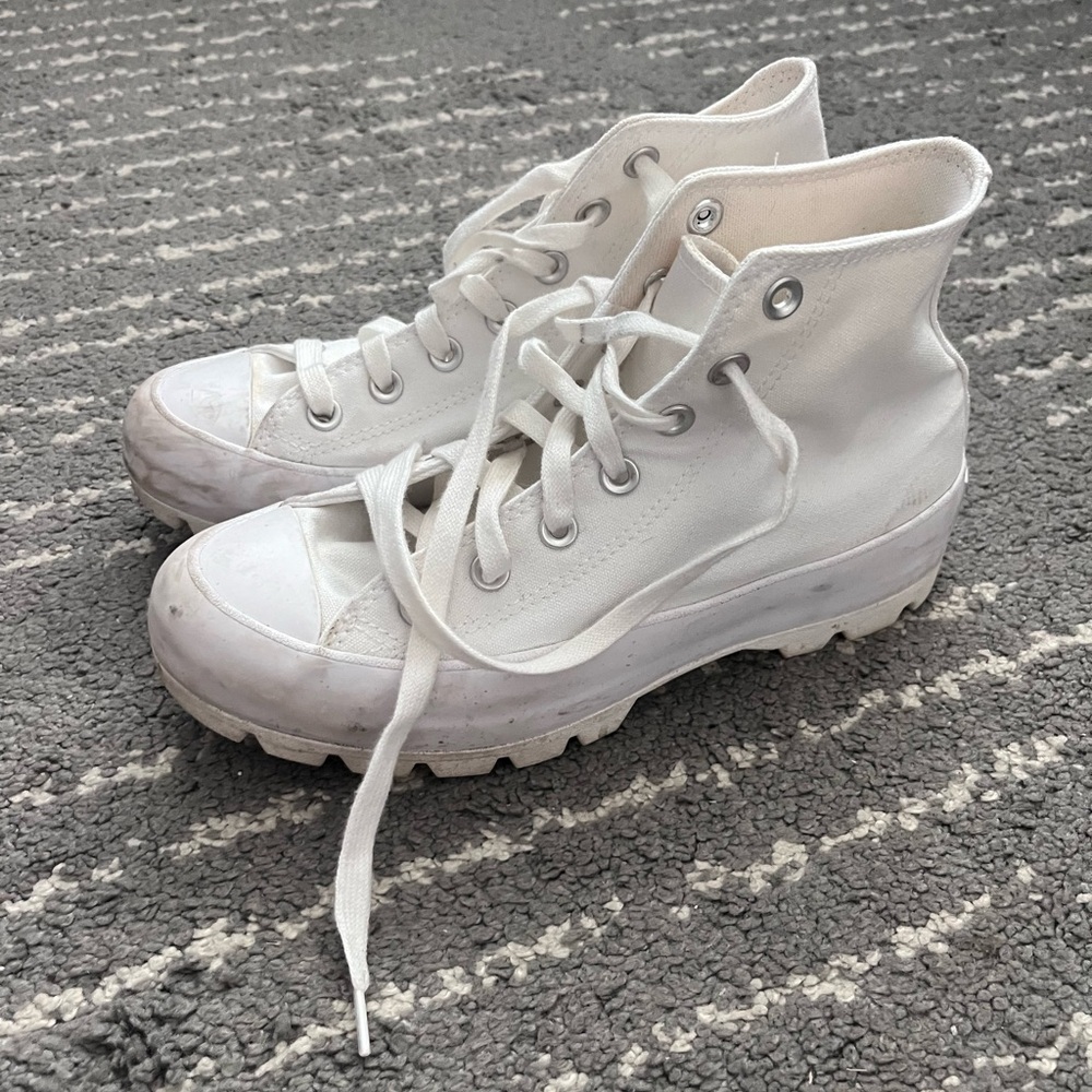 White High-Top Sneakers